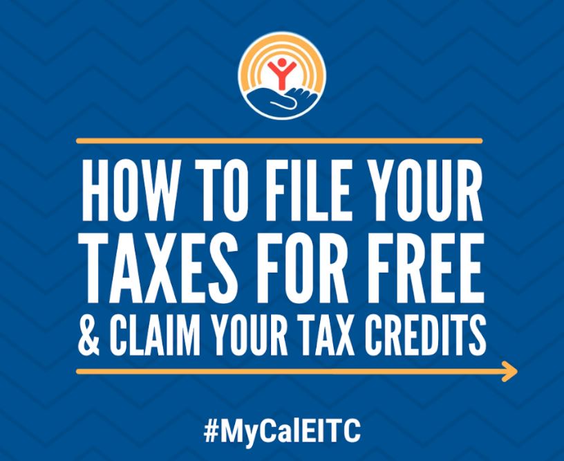 图片：如何免费报税并索取税收抵免#MyCalEITC