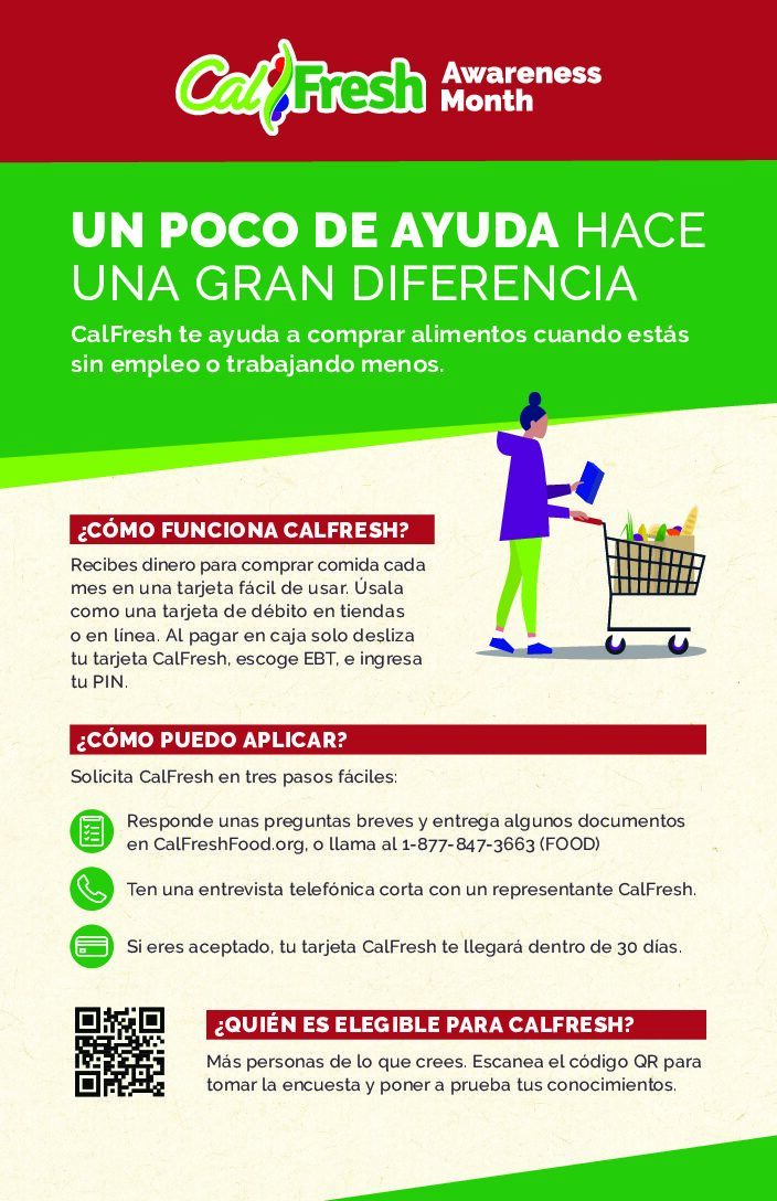 Spanish calfresh awareness info card ehsd