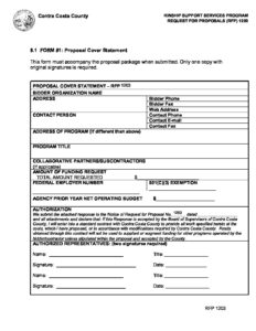 Form 1-RFP-1203-Proposal-Cover-Statement | EHSD