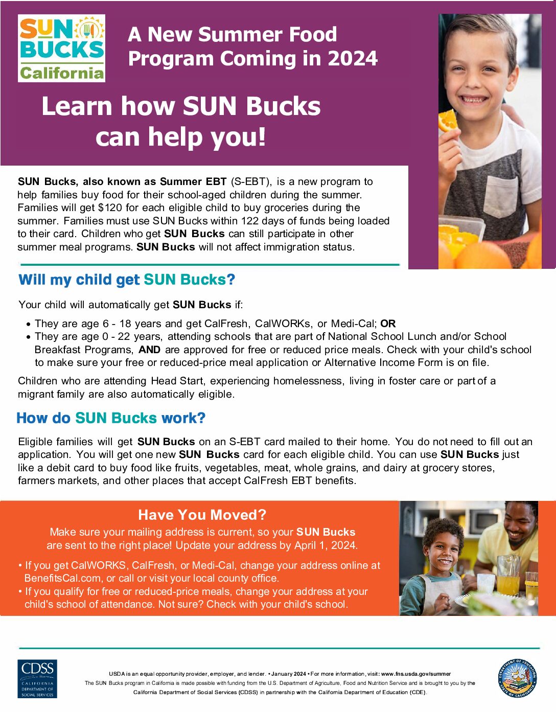 Summer EBT SUN Bucks Flyer 031524 English Final EHSD